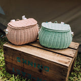 Olli Ella Mini Chari Basket Mint