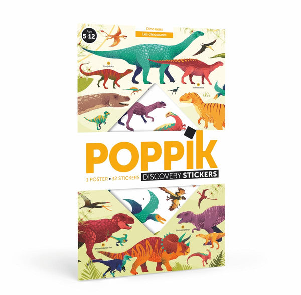 Poppik Discovery Stickers - Dinosaurs