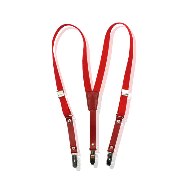 Milk x Soda Fletcher Suspenders / Braces - Red