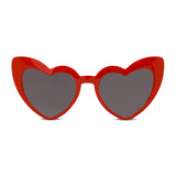 Milk x Soda Viki Love Heart Shaped Sunglasses Red