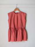 Pretty Wild Kids Maggie Panel Dress Coral Linen