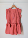 Pretty Wild Kids Maggie Panel Dress Coral Linen