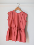 Pretty Wild Kids Maggie Panel Dress Coral Linen