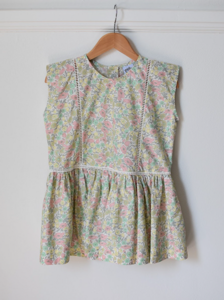 Pretty Wild Kids Maggie Panel Dress Daisy Lime