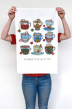 The Nonsense Maker Artist Tea Towel - Aussie Teacup