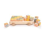 Uncle Goose Classic ABC Blocks with Wagon