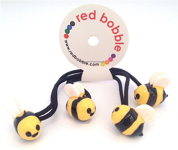 Red Bobble 2 Pack - Mini Bees