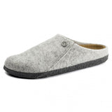 Birkenstock Zermatt Wool Felt Rivet - Light Grey Narrow Fit