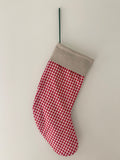 Pretty Wild Kids Christmas Stocking - Red Check