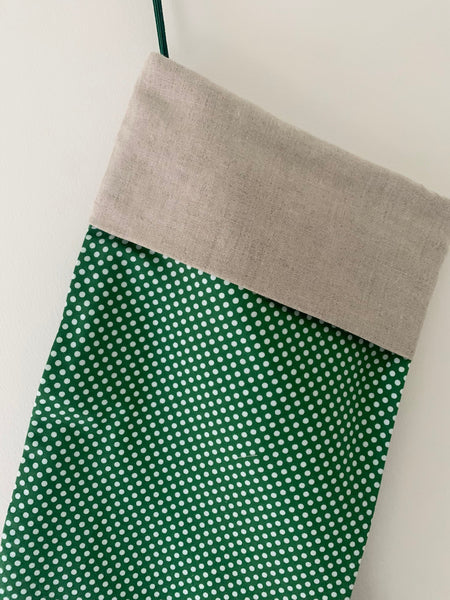 Pretty Wild Kids Christmas Stocking - Green Spot