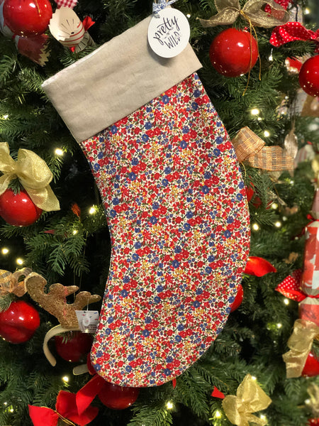 Pretty Wild Kids Christmas Stocking Liberty Pomegranate