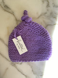 Knitted by Nana Merino Beanie - Lavender