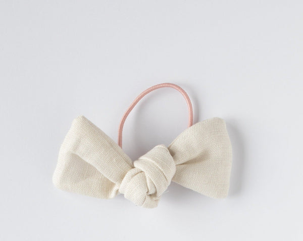 Pretty Wild Barbara Elastic Hair Tie Natural Linen