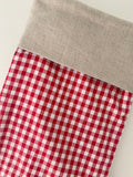 Pretty Wild Kids Christmas Stocking - Red Check