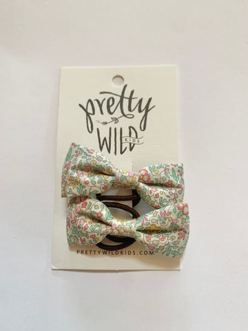 Pretty Wild Minnie Twin Hair Elastic - Spring Flowers