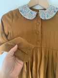 Pretty Wild Billie Dress Ochre with Katie and Millie Collar