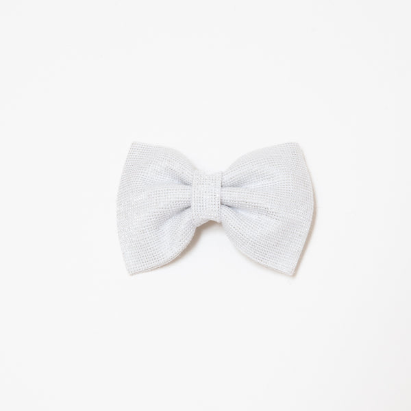 Pretty Wild Georgie Single Bow Silver Sparkle