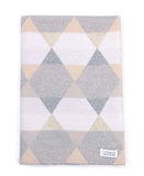 Uimi MERINO Isaac Geometric Blanket Size: Bassinet Colour: Salt