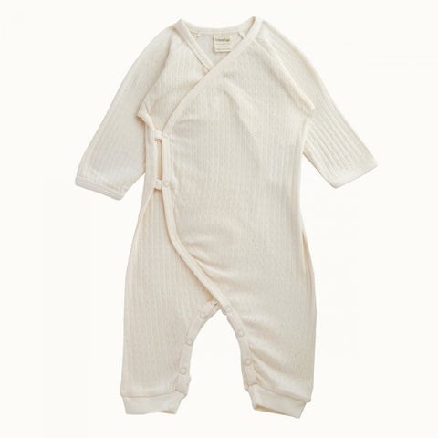 Nature Baby Kimono Pointelle Stretch N Grow Natural