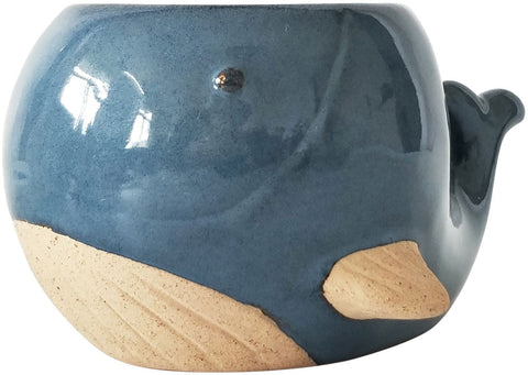 Urban Whale Planter Blue